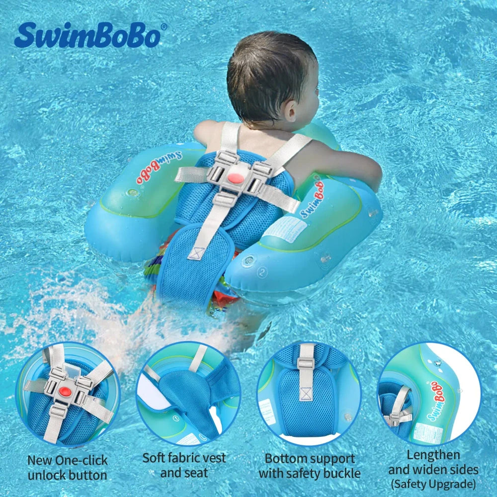 Inflatable Infant Pool Float with Canopy